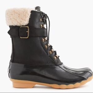 Sperry made for J.Crew boots. Fur lined.
